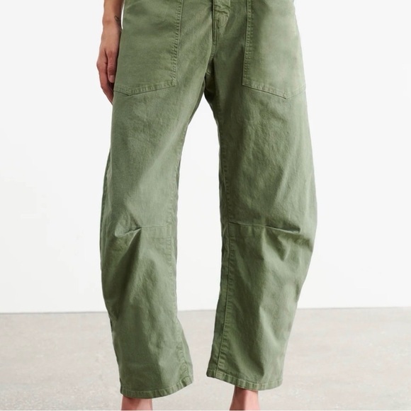 Nili Lotan Pants - Nili Lotan Olive Green SHON Pant